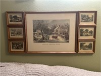 CURRIER AND IVES FRAMED AMERICAN PICTURES