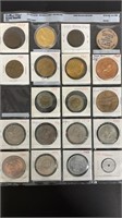 2 Canadian Twoonies & Assorted Tokens