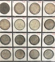 2 Partial Pages Canadian Dollar Coins