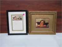 2 Angel Pictures / Prints Framed