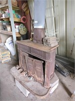 Vintage Cast Wood Burning Stove