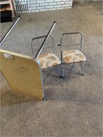 Vintage Child's Table and Two Chairs