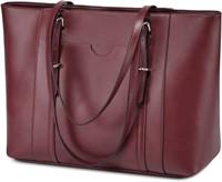$64 Tote Bag for Women,15.6 inch Burgundy