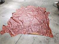 Brown leather hide