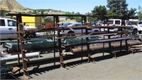 Steel Shelf w/Contents, Rebar, Miscellaneous