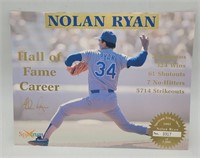 Signed Nolan Ryan Spectrum Tribute Sheet
