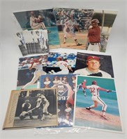 (8) Signed Phillies Photographs/Cards + Unsigned P