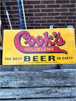 Cooks Brewing Beer SS/Sign 28 1/4 x 14 1/8