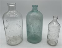 Assorted Glass bottles,  Pepsi bottle