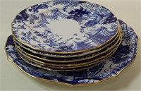 7Pc Royal Crown Derby Plates