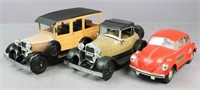 3 Jim Beam Model Car Decanters