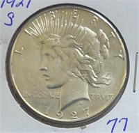 1927S Peace  Dollar MS
