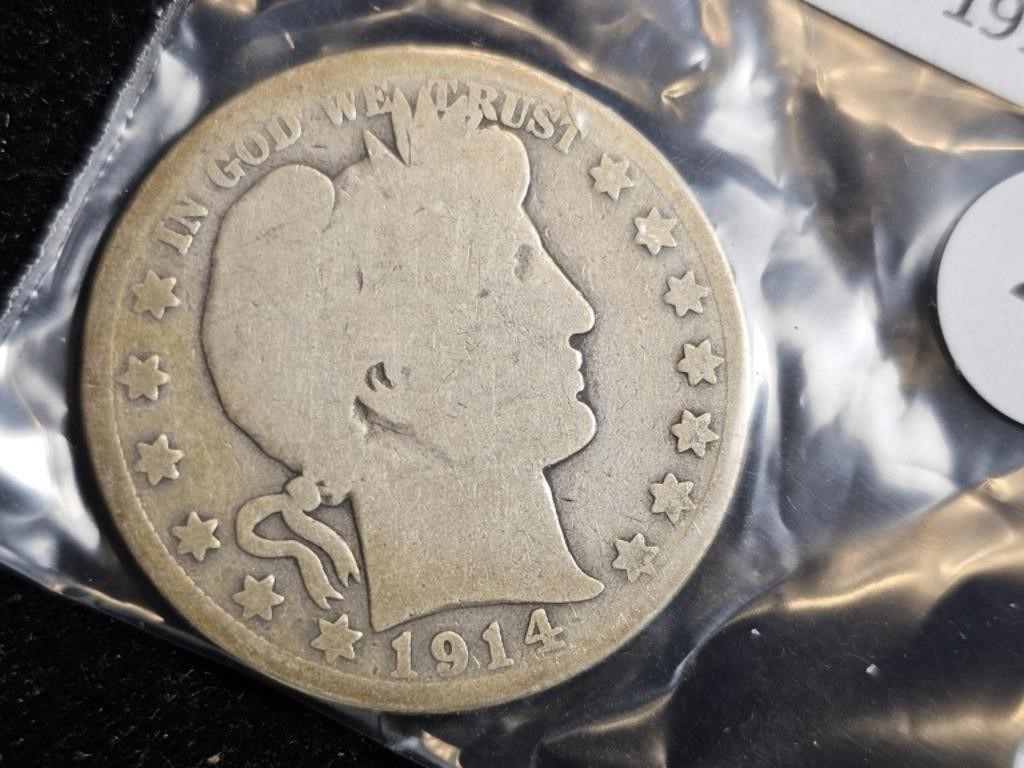 1914S Barber/Liberty Head Half Dollar