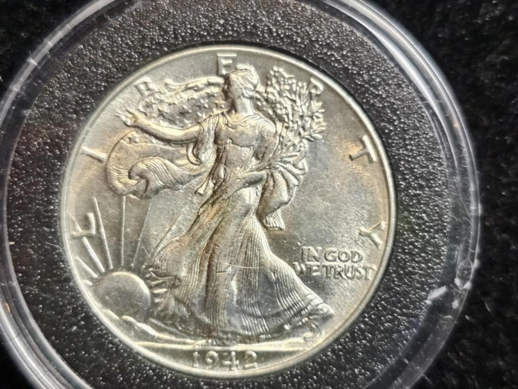 1942 Liberty Walking Half Dollar