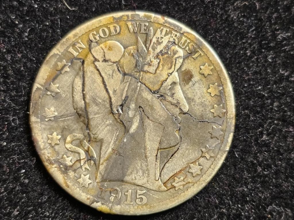 1915S Barber/Liberty Head Half Dollar