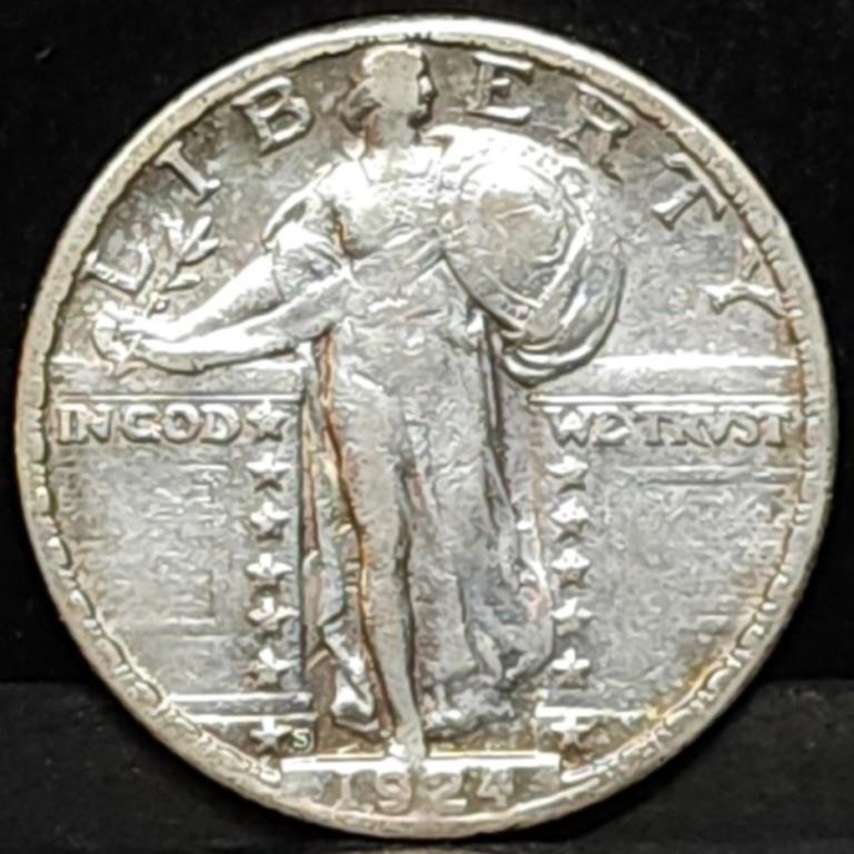 1924-S Standing Liberty Silver Quarter Better