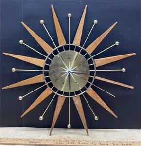 21" diam Battery Operated Starburst Clock