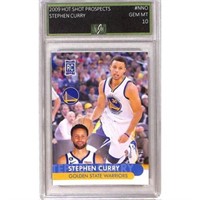 2009 Hot Shot Prospects Stephen Curry Graded 10