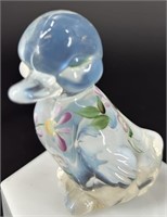 Fenton French Opal Hp Duck By CL Hall