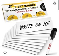 Dry Erase Magnetic Labels - Reusable Sticky Notes