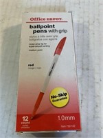 12 count red ballpoint pens