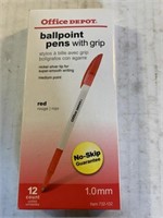 12 count red ballpoint pens