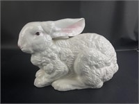 Vintage Large Ceramic White Rabbit