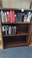 Dark Wood bookcase with 2 adjustable shelves-