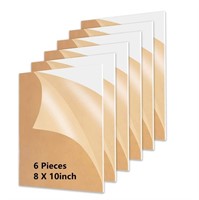 6 Pieces 8" x 10" Plexiglass Sheet