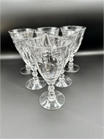 1940’s Crystal Stemware in Mulberry by Fostoria