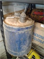 Blue 5-gal gas can