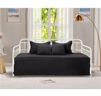 Black quilted daybed cover no sizing