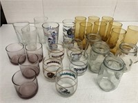 misc. glassware, various sizes etc.