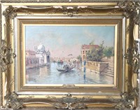 ANTIQUE VIEW OF VENICE PAINTING