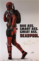 Deadpool Ryan Reynolds Autograph Poster