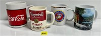 Vtg Coca Cola Campbells Marines Hargrove Porcelain