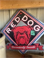 Red Dog Beer Sign