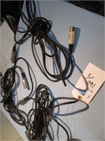 Qty 3 Mic Cables XLR-XLR 15-25 foot shorties