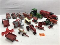 Lot of Various Vintage Toy Cars, Tractors & More