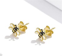 Charm Tiny Bee Stud Earrings