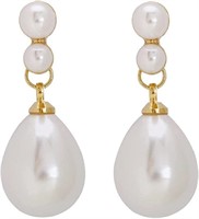 Beautiful Waterdrop Pearl Clip-on Earrings
