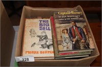 BOX OF BOOKS - PIERRE BURTON, ETC