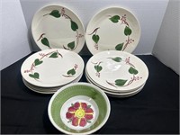 Set of 12 9 1/2 inch plates ( some chipping