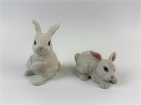 Boehm Porcelain Rabbit Figurines