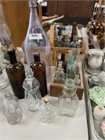 Collection of  39 Antique Bottles