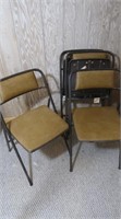 4 Padded Card Table Chairs