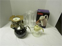 Kitchen Lot-Teapots, Coffee Butler, Water Infuser