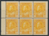 CANADA #105b BOOKLET PANE OF 6 MINT FINE-VF NH