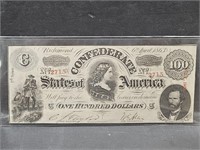 1863 Confederate #403 Criswell $100 UNC Note