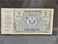us Military Payment Certificate  $.05